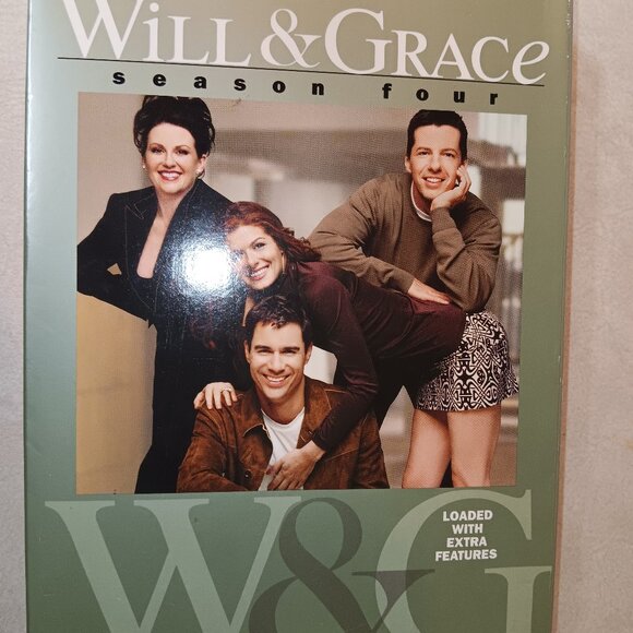 Will Grace - Season Four (DVD, 2005, 4-Disc Set) NEW - Picture 2 of 5